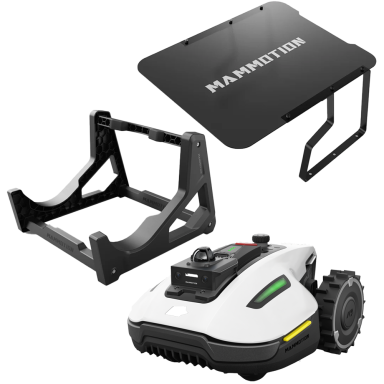 Mammotion Yuka Mini 2 1000 + 77499 + 77500 Robottiruohonleikkuri 1000 m², suojakatoksella ja puhdistustelineellä
