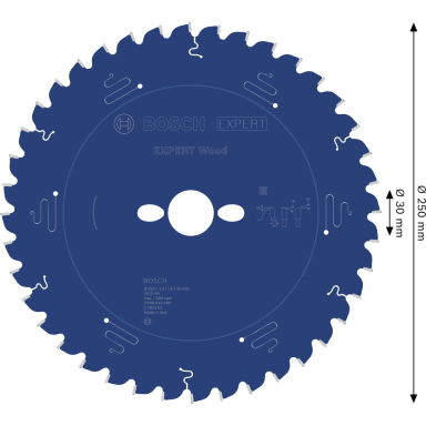 Bosch Expert for Wood Cirkelsågklinga 250x30x2.4mm, 40T