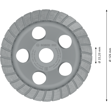 Bosch 2608201231 Diamantslibeskive 125 mm