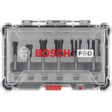 Bosch 2607017465 Frässtålset 6 mm, 6 styck