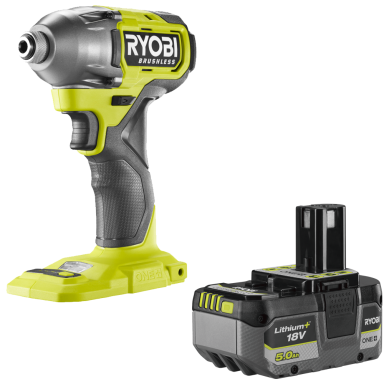 Ryobi RID18X-0+RB1850X Slagskruvdragare med batteri