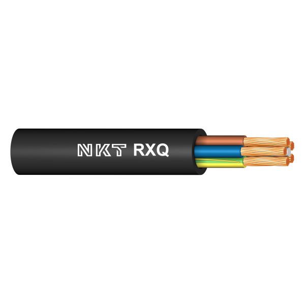 Maadoituskaapeli NKT TFX420113-0 RXQ, 0,6/1KV 3G1,5 mm², 1 m katkaistu