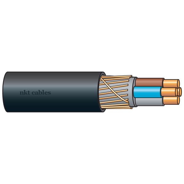 Jordkabel NKT TEX4305401 EXQJ, trumma 500 m 4x2.5/2.5 mm²