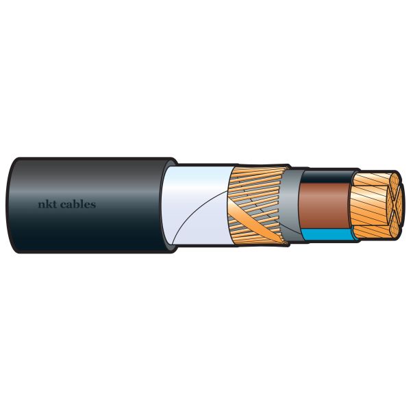 Maadoituskaapeli NKT TFX4305301 FXQJ, 1 kV, Dca, kela 500 m 3x2,5/2,5 mm²