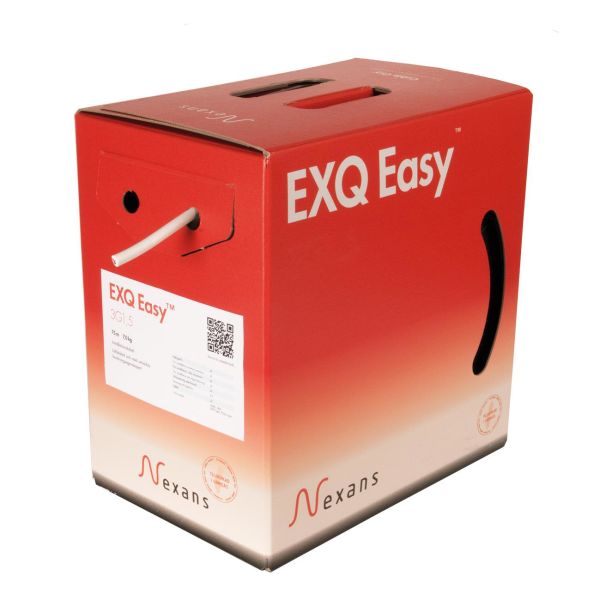 Asennuskaapeli Nexans EXQ Easy 300/500 V 3G1,5 mm², Cable Guy -pakkaukseen