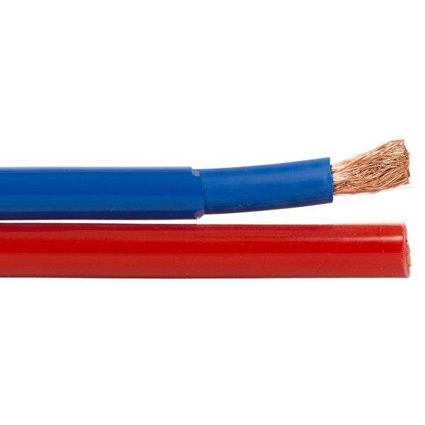 Tilkoblingskabel Rutab BITFLEX 2 x 25 mm, rød/blå 1 m, kappet