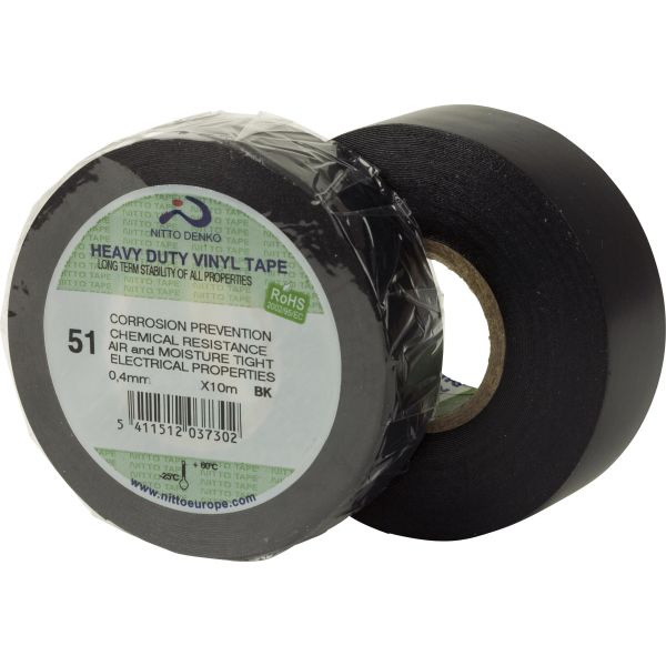 Beklædning tape Nitto 51 PVC 10 m, 25 mm