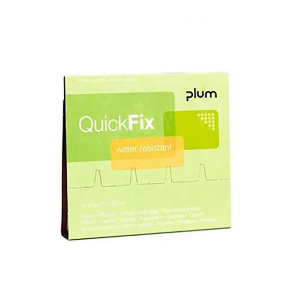 Laastari Plum QuickFix Water Resistant täyttö, 45 kpl 