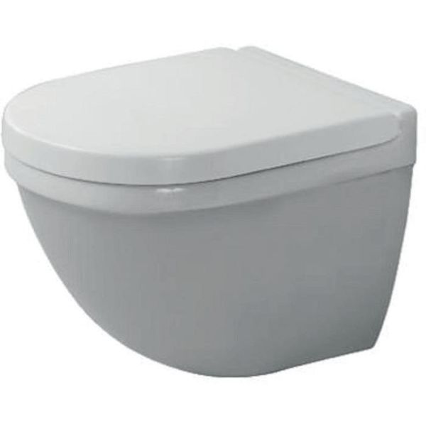 Toalett Duravit Starck 3 compact, veggmontert, uten sete og lokk 