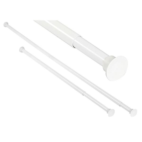 Forhængsstang Arrow Safir hvid, kan udvides, 750-1200 mm 