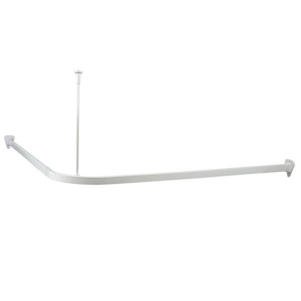 Forhængsstang Arrow Safir Hvid, 900 x 900 mm, med loftbeslag 