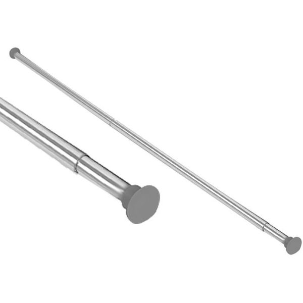 Suihkuverhotanko Arrow Safir hopea, laajennettava, 750–2200 mm 
