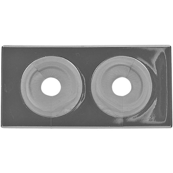 Dækroset Faluplast 51435 delelig, 12-16 mm Dobbelt, krom