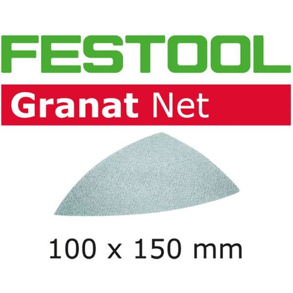 Nätslippapper Festool STF 100x150mm Delta GR NET 100x150mm, 50-pack P400