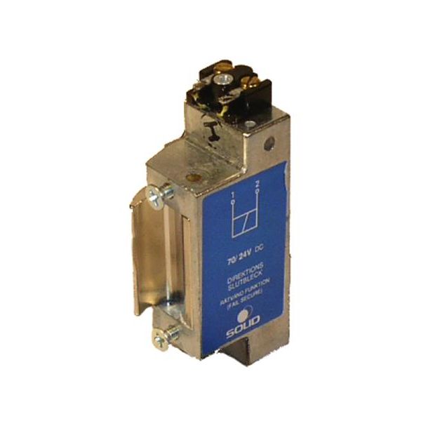 Elslutbleck ASSA Solid 570 24 V, inbyggd låskolvskontakt 