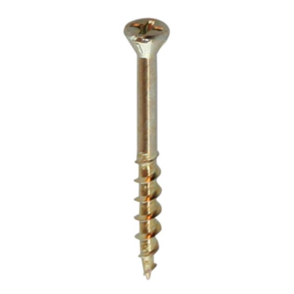 Spånpladeskrue Grabber 104863 GULKROM 1000-pak 4,3 x 28 mm