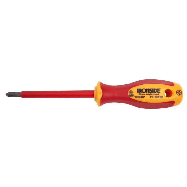 Skruetrækker Ironside 120080 VDE, 1000V, pozidriv PZ1x80 mm