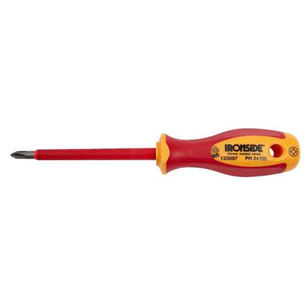 Skruetrækker Ironside 120096 VDE, 1000V, Phillips PH1x80 mm