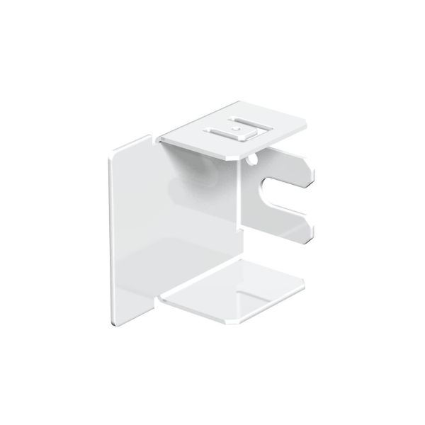 Päätykappale Obo Bettermann 6249418 valkoinen teräslevy 40 x 40 mm