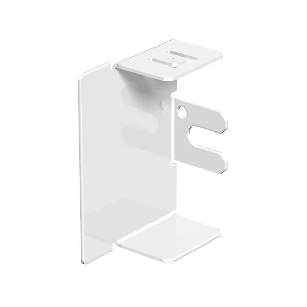 Ändstycke Obo Bettermann 6249426 vit stålplåt 40 x 60 mm