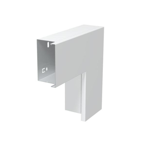 L-kulma Obo Bettermann 6249507 sähkösinkitty, valkoinen 100 x 60 mm