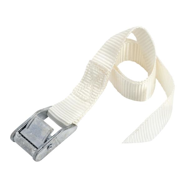 Spændebånd Ironside 100189 400 kg, pakke med 2 stk 0.5 m, hvid
