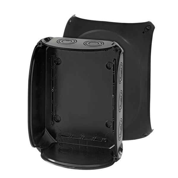Kytkentärasia Hensel KF 3500 B musta, IP66, lasikuitu, ilman liitintä 225x295x122 mm