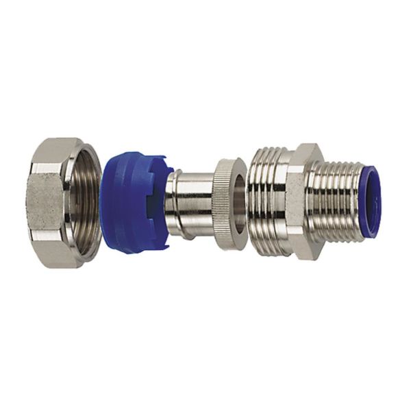 Puristusliitin Hellermann Tyton 166-32206 LTS-FMC, kiinteä, polyamiditiivisteellä Nimelliskoko Ø20 mm, M20