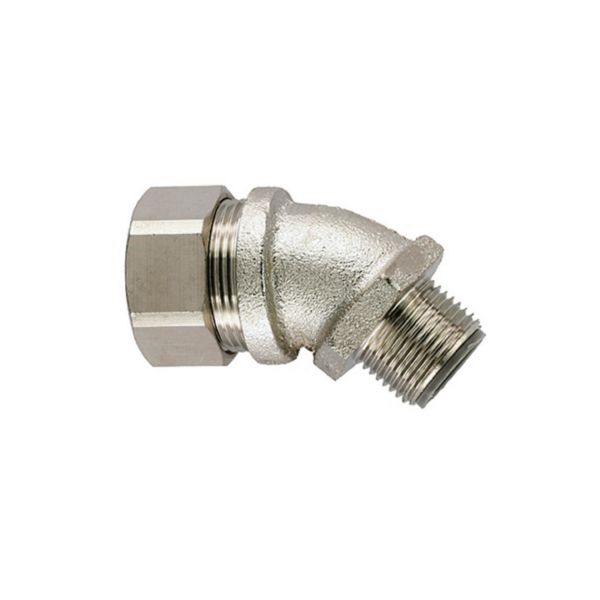 Puristusliitin Hellermann Tyton 166-32506 45°:n kulmassa, LTS-45FMC Nimelliskoko Ø63 mm