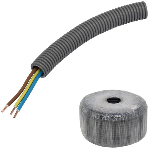 Kabel Pipelife FQ PowerFlex fördragen, 16 mm x 100 m, 3G2.5 mm² 