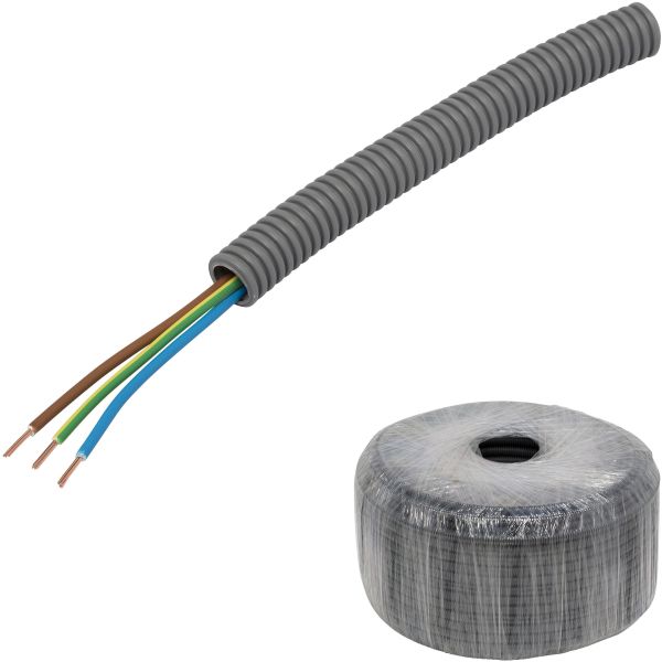 Kabel Pipelife FK PowerFlex fördragen, temperaturklass II 100 m, 3G1.5 mm², ytter-Ø16 mm