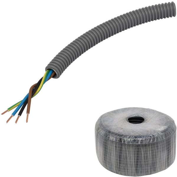 Kabel Pipelife FQ PowerFlex forhåndslagt, tvinnet 16 mm x 100 m, 4G 1,5 mm²