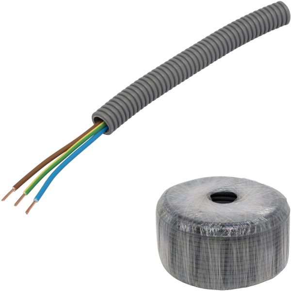 Kaapeli Pipelife FQ PowerFlex esireititetty, lämpötilaluokka II 100 m, 3G1,5 mm², ulko-Ø16 mm