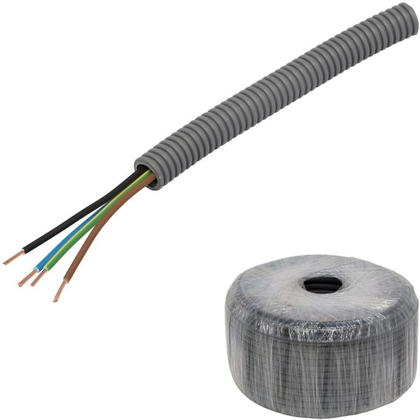 Kabel Pipelife FQ PowerFlex fördragen, temperaturklass II 100 m, 4G1.5 mm², ytter-Ø16 mm
