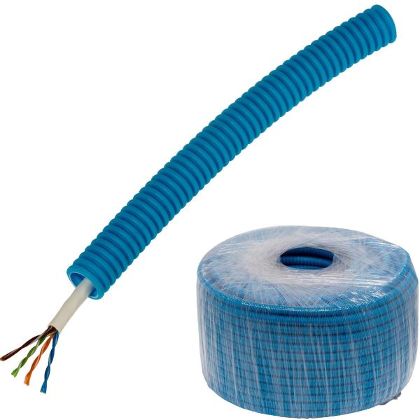 Multimediekabel Pipelife Kat6/KTV PowerFlex Traktaterne 1xUTP6, 16 mm x 100 m