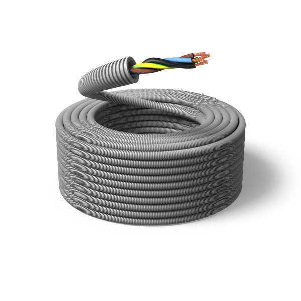 Asennuskaapeli PM FLEX FQ esireititetty, 100 m, kierretty 4G 1,5 mm², ulko-Ø16 mm