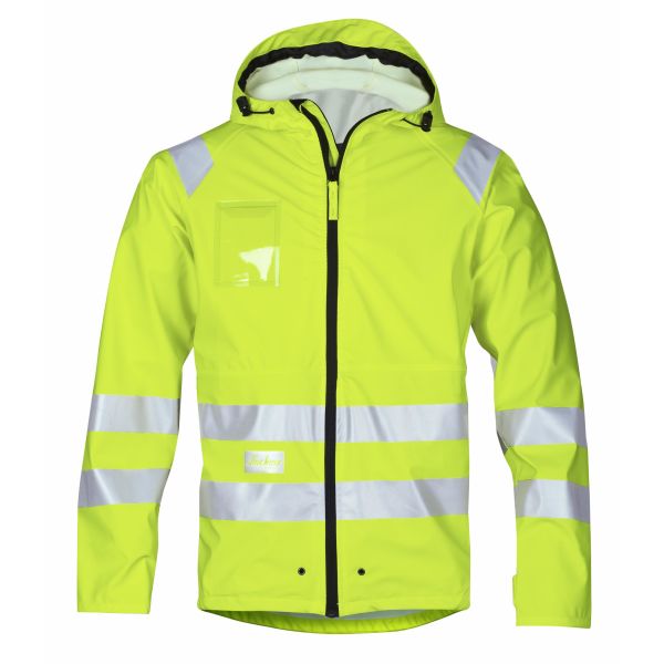 Regnfrakke Snickers Workwear 8233 Bemærk, gul Hi-Vis, gul Str. L