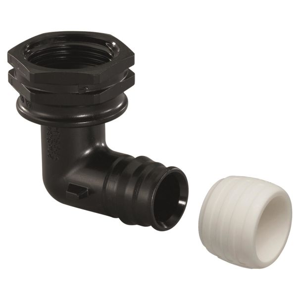 Overgangsvinkel Uponor 1880262 20 x 20 mm, med løbemøtrik G1/2