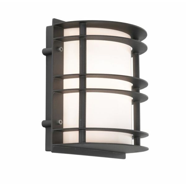Væglampe Norlys Stockholm 1600 LED, 8.6W, 3000K, IP54, opal Sort