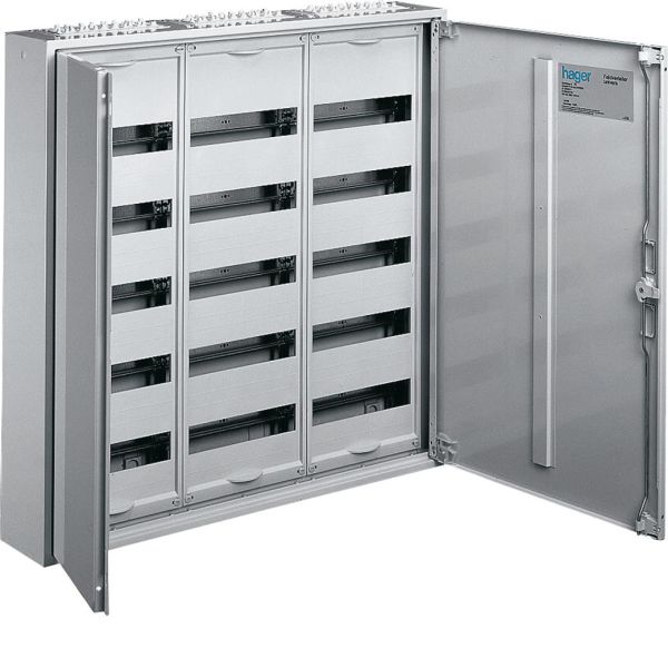 Vakiokaappi Hager FWB74S korkeus 1100 mm 336 moduulia, 4-vaihe