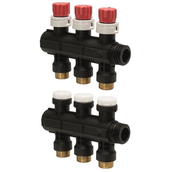 Fordelerrør Uponor Pro 1 Euro-Cone G25 x G20 6 omveje
