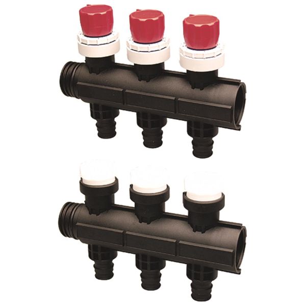 Fordelerrør Uponor Pro 1 Q&E 20 x 2,0 mm, G25 3 omveje