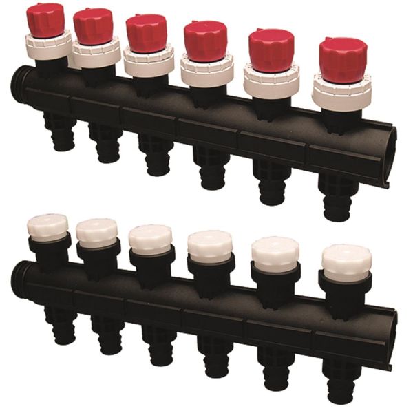 Fordelerrør Uponor Pro 1 Q&E 20 x 2,0 mm, G25 6 omveje