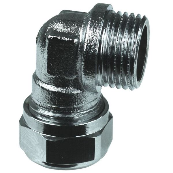 Klemringskobling Gelia 3006141042 UTV. gevind, vinkel 15xG15, forkromet