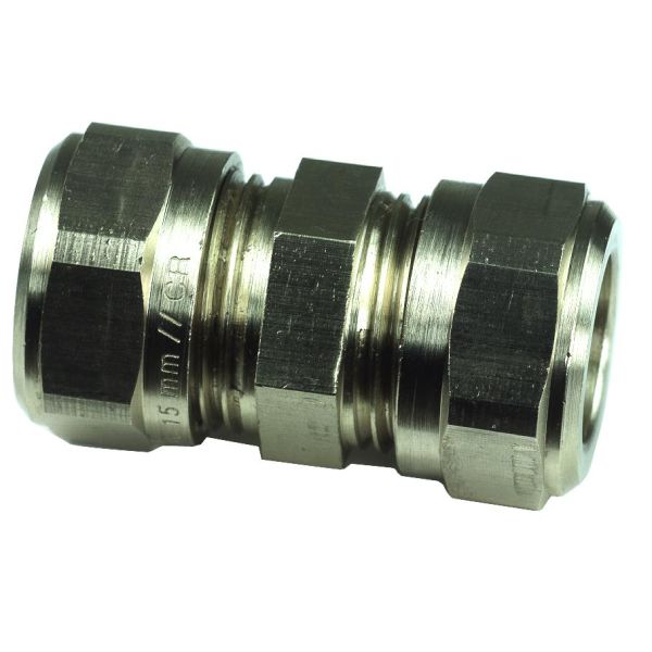 Klemringskobling Gelia 3006111222 lige, kobber-kobber, messing 12 mm
