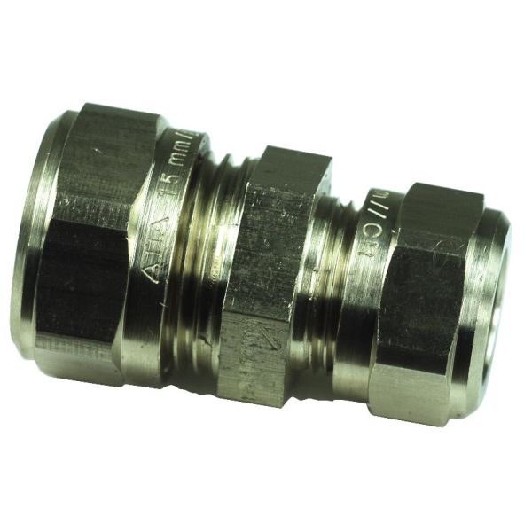 Klemringskobling Gelia 3006111402 lige, kobber-kobber, reduceret, messing 16 x 15 mm