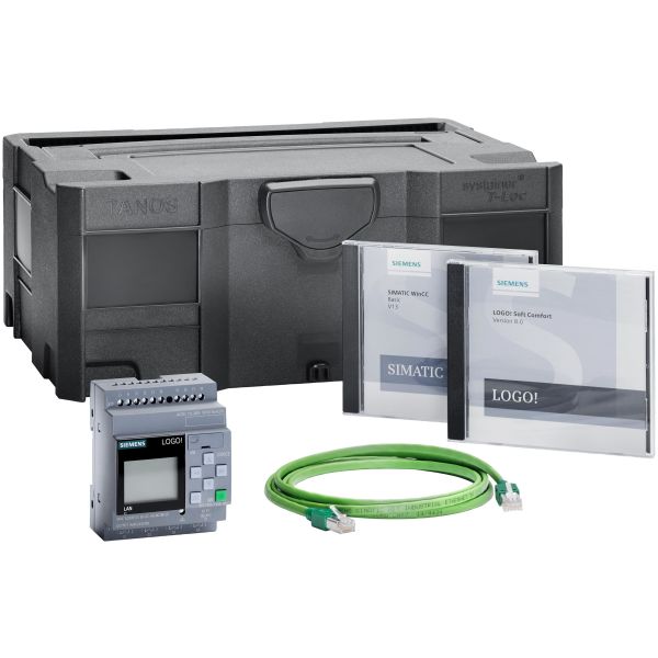 Startpaket Siemens LOGO 8.2 12/24RCE med display 10.8-28.8 V