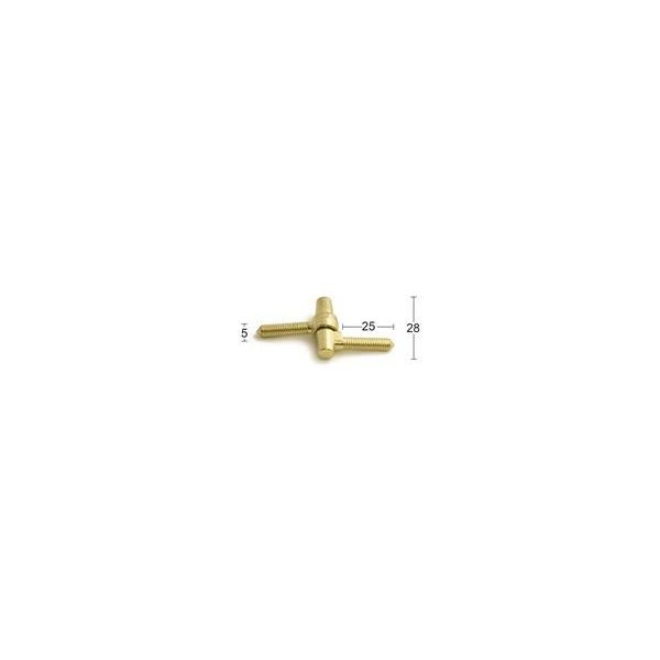 Skaphengsel Habo 1406 MP polert messing 2-pakning