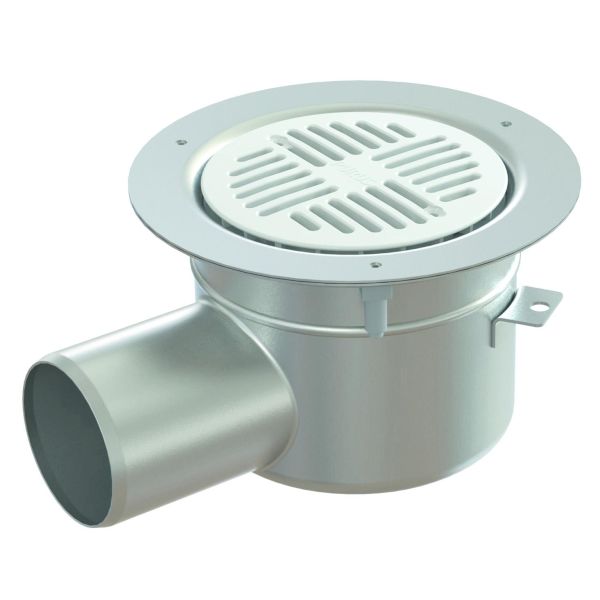 Gulvafløb Purus Tor 75 75 mm Sideudtag