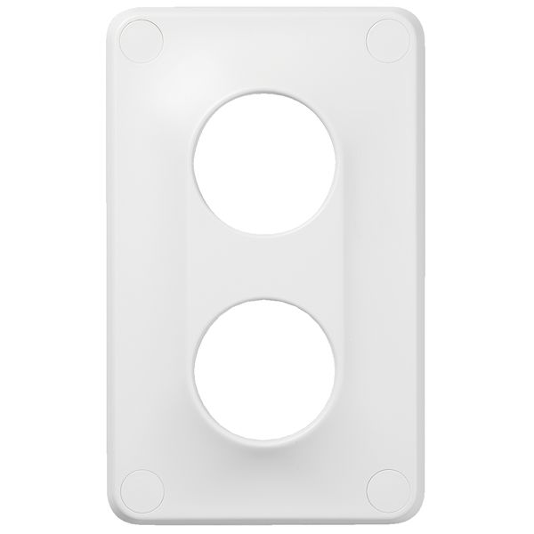 Peitekehys Schneider Electric WDE000914 robust, valkoinen 2-paikkainen